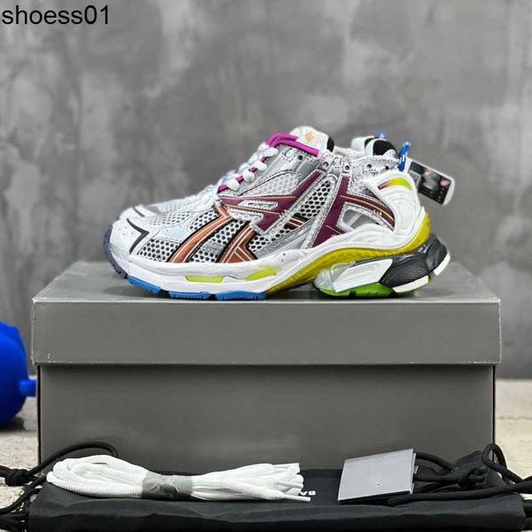 High Definition 7.0 Runner balencigas Sneakers Panda Made Old Paris Çift Baba Ayakkabıları