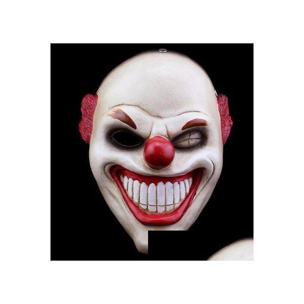 Partymasken Halloween-Maske Spiel Peripheral Rote Nase Clown Harz Hängendes Netz Maskwl1065 Drop Lieferung 202 Dhq2F