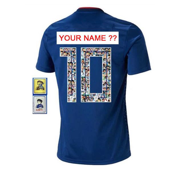 Camisetas masculinas Faça você mesmo nome e número personalizados Maillots De Foot Captain Tsubasa Japan s Camisetas Futbol Or Atom Men Tshirts Z0328