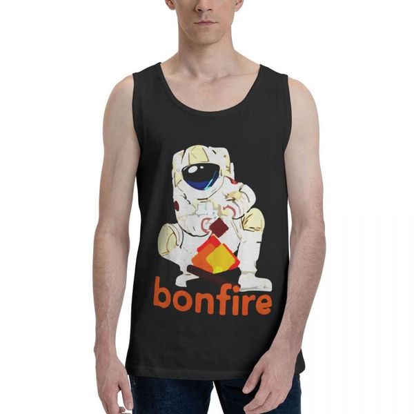 Canotte da uomo Maglietta Bonfire Crypto 3 Divertente gilet sarcastico da uomo Set grafico senza maniche