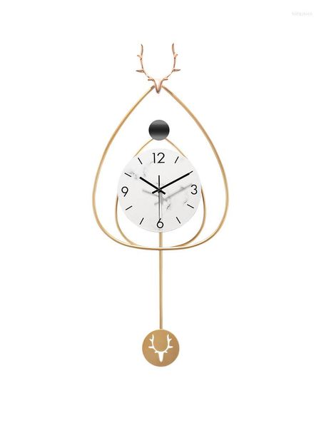 Relógios de parede leves relógios de luxo relógio de bolso elegante moda moderna moderna sala de estar pendurada decoração de arte