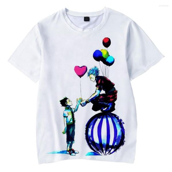 Мужские рубашки аниме x hisoka 3d-печатная рубашка мужчина женщин летняя мода повседневная футболка Harajuku Streetwear Дети