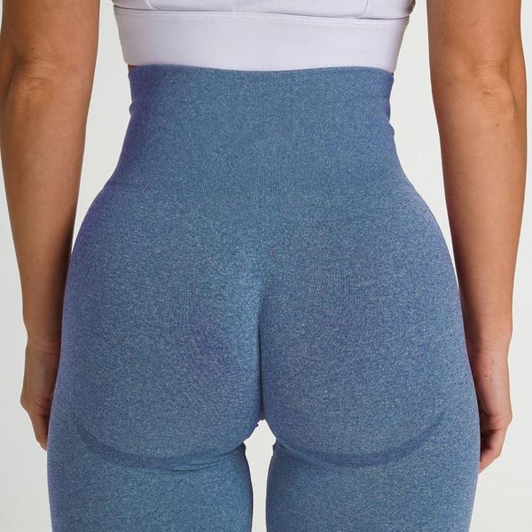 Yoga Outfit Workout Gym Legging Leggings senza cuciture Pantaloni sportivi da donna BuBooty Push Up Pant Fitness a vita alta