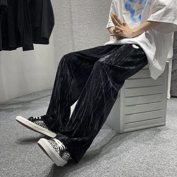 Pantaloni da uomo Pantaloni High Street Tie Dye da uomo Casual Tendenza versatile Padelle Studenti Urbano Grunge Dritto Gamba larga Jogger Streetwear