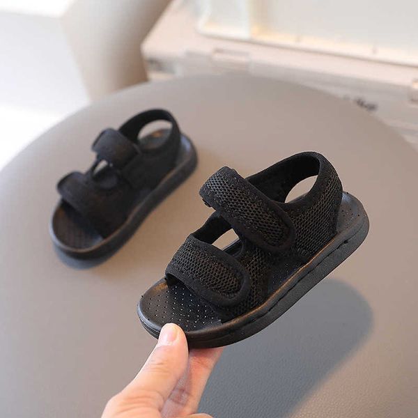 Sandali Nuove Ragazze dei Ragazzi Sandali Estivi per Bambini Ritagli Scarpe di Tela Maglia Bambino Infantile Espadrile Scarpe per Bambini Tacco Piatto F12194