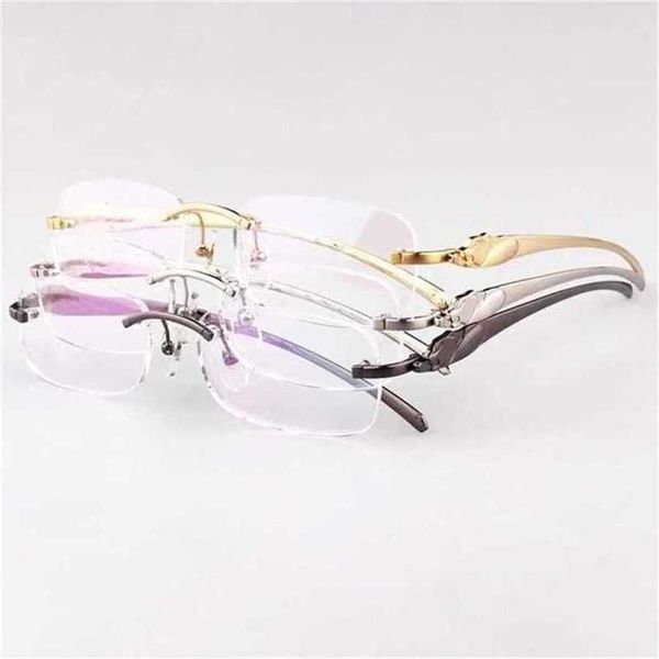 Top-Luxus-Designer-Sonnenbrillen 20 % Rabatt All-Match Random Panther Clear Transparent Optical Frames for Men Women Recipe Colorful Glass