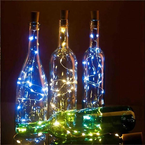 LED bottiglia di vino rosso vendita calda batteria pulsante di ricarica USB pacchetto lampada 2023