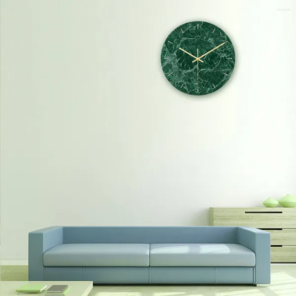 Wanduhren, Uhr, Marmor, rund, Acryl, für Zuhause, modern, Zahl, arabisch, 3D, Alarm, Büro, Vintage, Schule, Schlafzimmer, Bauernhaus, tickend, nicht geräuschlos