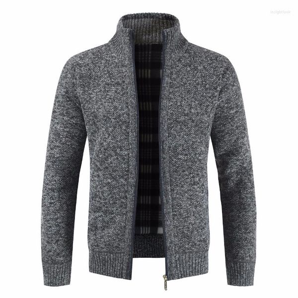 Sweaters masculinos Men Autumn Frost Fashion Business Casual Sweater Cardigan Slim Fit Knitwear O outwear Warm Winter Jumper