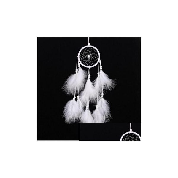 Altro Decorazioni per la casa Campanelli eolici Fatti a mano Indian Dream Catcher Rete con piume 55 cm Appeso a parete Dreamcatcher Regalo artigianale Decorati Dhrjq