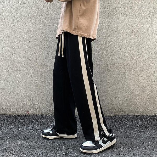 Pantaloni da uomo Uomo Casual Gamba Larga 2023 Primavera Versione Coreana Y2K Streetwear Hip Hop Moda Maschile Pantaloni Pantaloni Della Tuta Harajuku