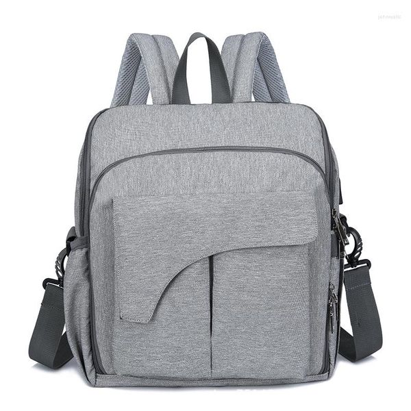 Schultaschen Multifunktionale Mama-Tasche Große Kapazität Mutter und Baby Tragbare Umstandsmode Frauen Rucksack Kinderwagen Hängende Packung