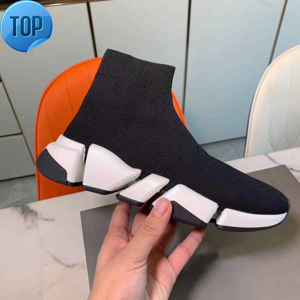 OG Mens Womens Like Nock Sock Shoes Top Quality High Cut Носки модные открытые платформа обувь с размером коробки 35-45