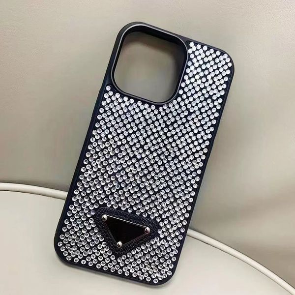 Kristalldiamant iPhone 15 Pro Max Hülle Designer Handyhüllen Strasssteine für Apple 13 12 11 Plus Bling Luxus Glitzer Funkelnde Mobile Back Covers Fundas Coque 099