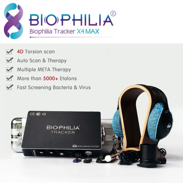 A máquina de triagem de saúde Aura e Chakra Biophilia Tracker X4 software mais recente DNA e análise emocional Analisador corporal com OEM