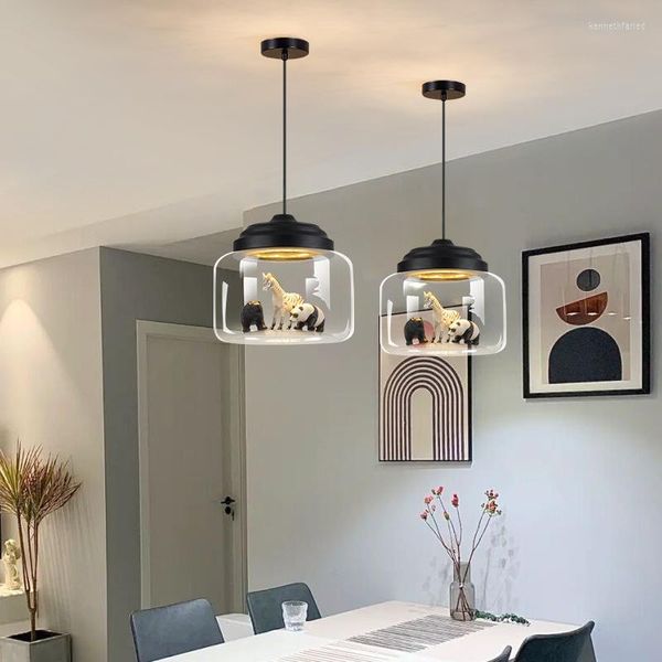 Lâmpadas pendentes Lâmpada preta pendurada em cristal turco Ilha E27 Lighting da sala de jantar leve lustre