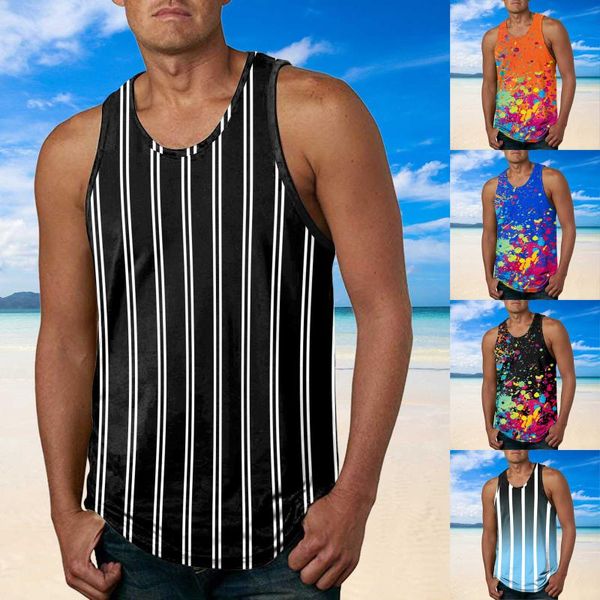 Männer Tank Tops Männer Lauf Weste Sport Fitness Kompression Ärmellose Workout Quick Dry Abnehmen T-shirts Sport VestMen's