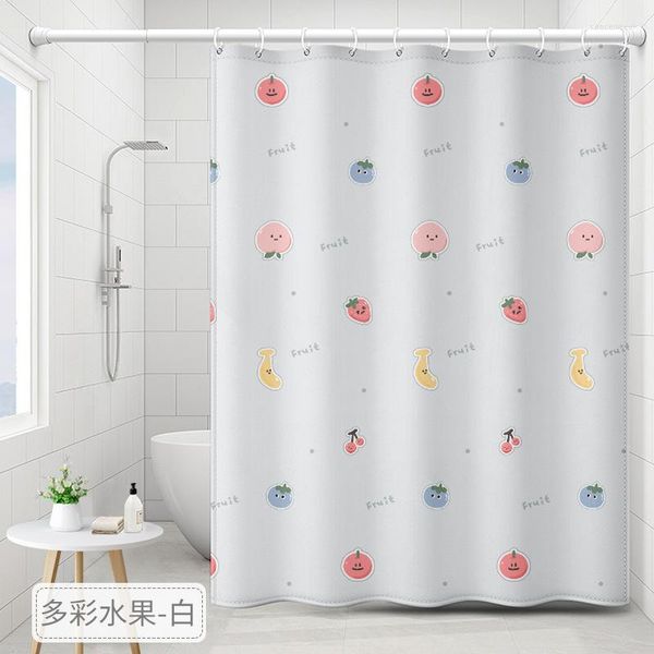Set di accessori da bagno Tenda da doccia ispessita in fibra di poliestere Accessori da bagno impermeabili e antimuffa di alta qualità