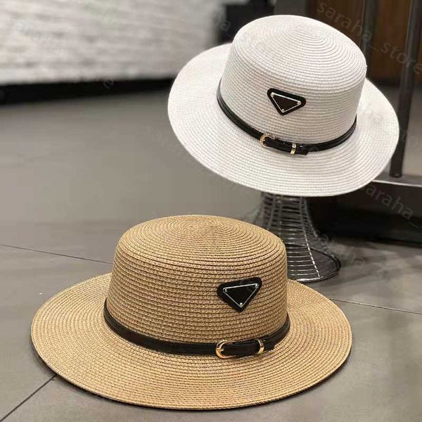 Geniş Kötü Şapkalar Designer Straw Hat Luxury Beyefendi Kapı En Kaliteli Erkek ve Kadın Güneş Şapkası J230328