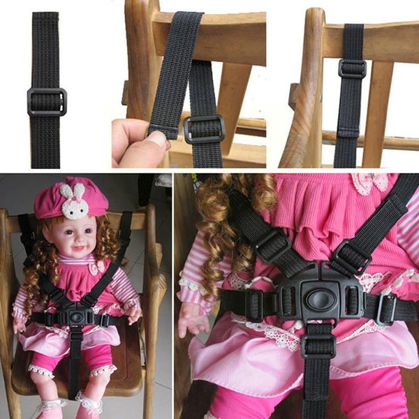 Parti per passeggino Accessori Universal Baby 5 Point Harness Cintura di sicurezza Sedili Cinture Sedia Buggy Per carrozzina Passeggino Bambini alti Kid A7K0