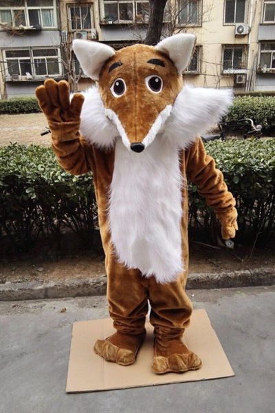 Halloween Fox Mascot Costume Cartoon Tema Personagem Carnaval Festival Dresses Fancária Dresso de Natal Tamanho da festa de aniversário Festa de roupa ao ar livre