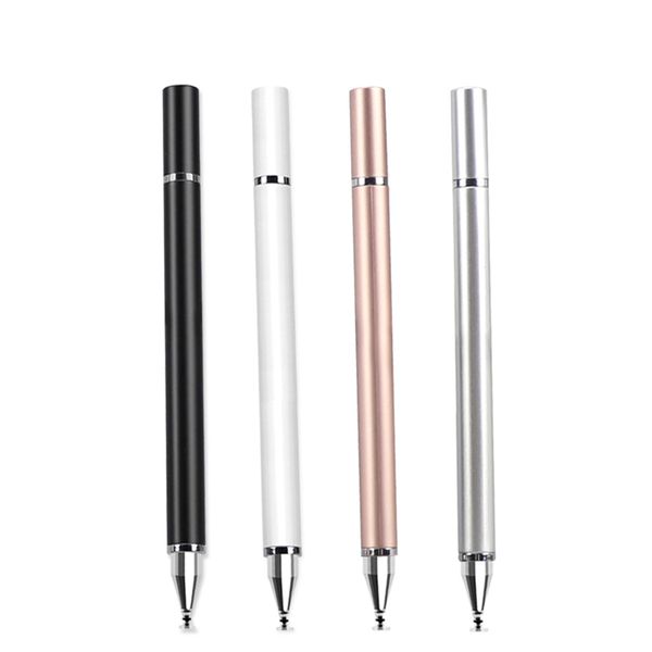 Canetas de 2 em 1 caneta para smartphone tablet grosso de desenho fino e lápis universal universal tela móvel nota toque caneta caneta