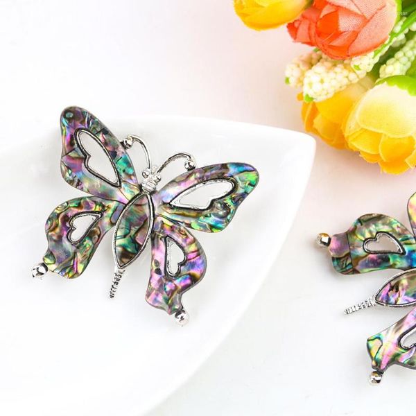 Broschen 1 stücke Kreative Schmetterling Brosche Für Frauen Mode Wunderschöne Damen Corsage Natürliche Abalone Shell Schmuck Kleidung Zubehör