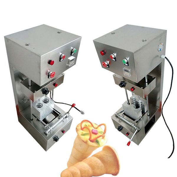 2 Formen Kommerzielle Pizzakegelmaschine Pizzabäckereimaschine 110V 220V Kegelspiralpizzamaschine Maschine zu verkaufen