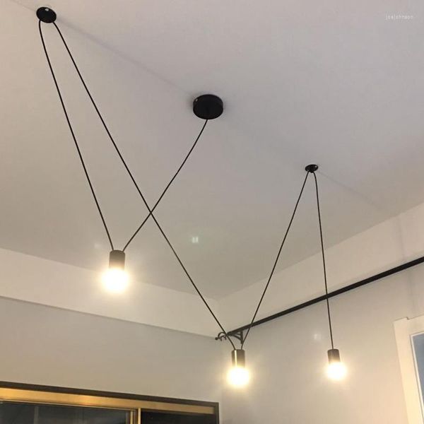 Подвесные лампы проводные проволоки простые крючки DIY подвесные светильники для обеденного стола кухня остров