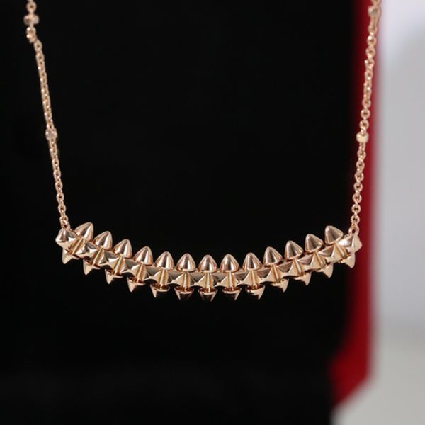 Colar da série Clash para designer de mulheres para homem diamante peito de ouro 18k t0p qualidade mais alta qualidade de qualidade clássica jóias de moda premium presentes 003