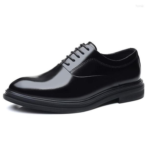 Kleiderschuhe Mazefeng Marke 2023 Männergeschäft Casual for Here Soft Patent Leder Fashion Mens bequem Oxford 38-47