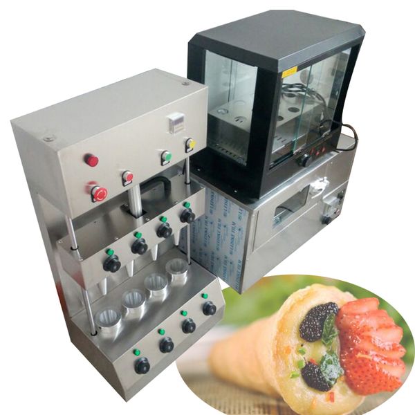 110V 220V Handhaltende Pizzamaschine Kommerzielle Pizzakegelformmaschine Komplettset mit 3 Maschinen zum Verkauf