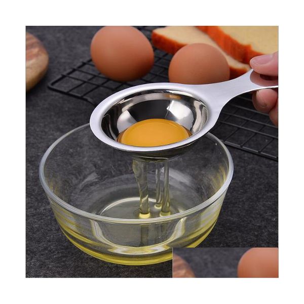 Outras ferramentas de cozinha separador de gema criativo de ovo 304 utensílios de aço inoxidável para fazer máscara ba dhta0