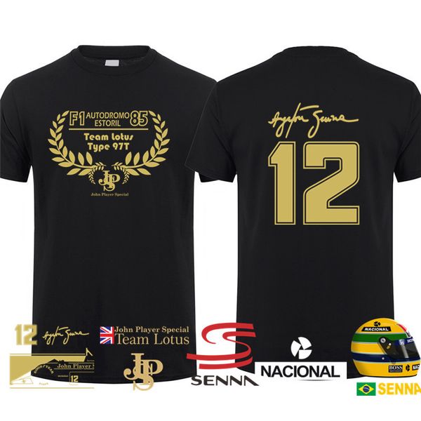 T-shirt da uomo Hero Ayrton Senna T-shirt da uomo T-shirt in cotone a maniche corte Funny Cool Man Tshirt 230327