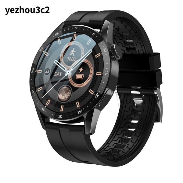 Yezhou2 t3pro grande schermata rotonda composizione elegante orologio intelligente con bluetooth che chiama la frequenza cardiaca sport band di pagamento offline nfc glicemia per iOS