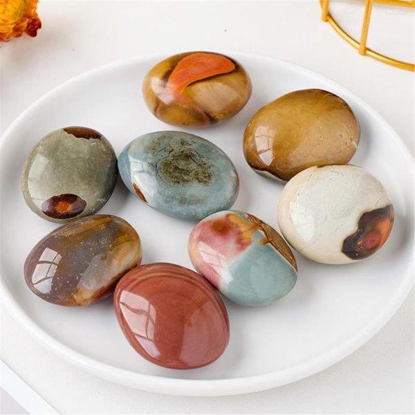 Figuras decorativas Quartz natural Produtos espirituais Pedras de Cristal Palm para decoração de casa