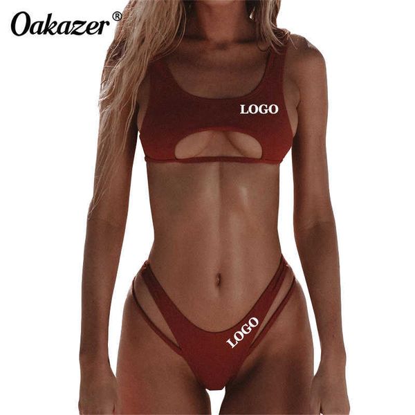 Bikinis Set Oakazer Özel Bikinis Seksi Kadın Mayo Brezilyalı Bikini Mayo Plaj Giyim Mayo Kıyafet Bikini Seti 2021 P230328