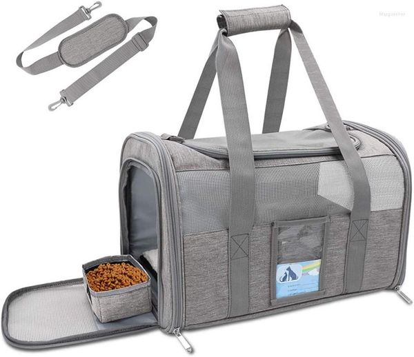 Capas de assento de carro de cachorro Bolsa de cachorro portátil Bolsa de viagem de cachorro Mina respirável para cães pequenos Cat Bolsa de animais de estimação