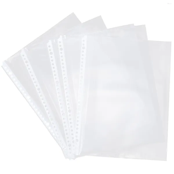 Página do protetor de arquivos do Binder Documento Clear Protectors Folha de papel Leaf Organizador solto A4 Bolsas de bolsa Carregando