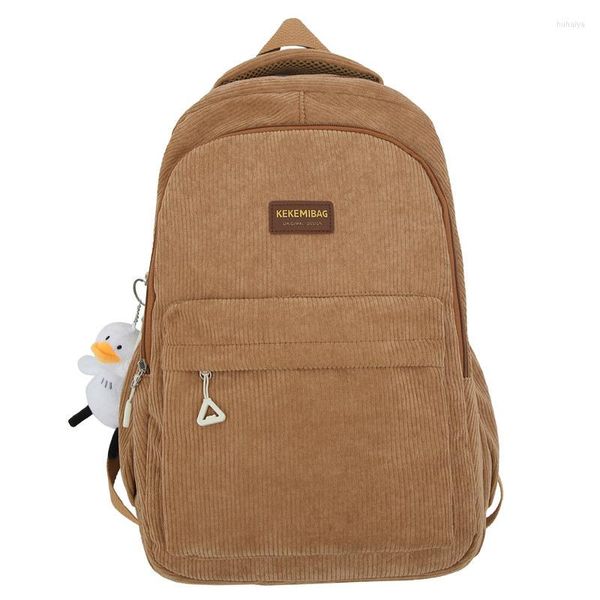 Rucksack Unisex/beide Geschlechter Rucksäcke Rückenprotektor Dekompression Breiter Schultergurt Schülertasche Großes Fassungsvermögen Cord