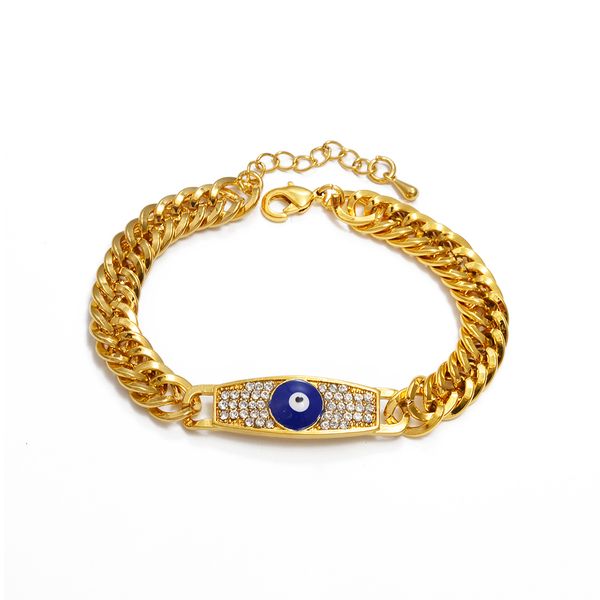 Очарование браслетов Аннио глазные браслеты для женщин мужчины Золотые ювелирные украшения арабский африканский браслет Древний египетский символ Амулет № 122501 230328