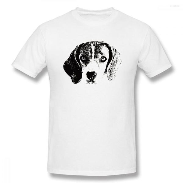 Magliette da uomo Beagle Face Design Un regalo di Natale Maglietta casual basic a maniche corte Maglietta per amici del cane Taglia Eur