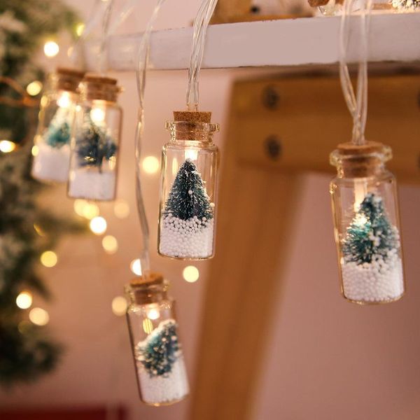 Strings Wishing Bottle LED String Lights Luce dell'albero di Natale Camera da letto Ghirlanda Tenda Decorazione interna per la casa Festa Guirnalda LucesLED