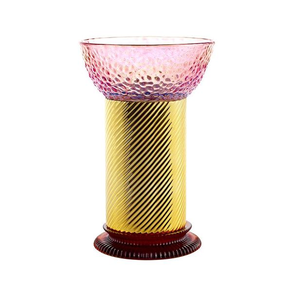 Vasos Estilo romano Planta criativa vaso de vidro de luxo Flores secas decoração de casa antiga glamour glamour vaas flor eh50va