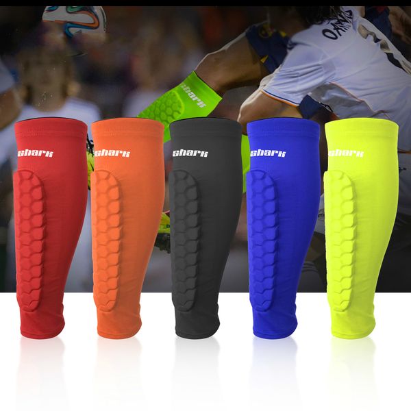 Gear de proteção Mulheres homens adolescentes crianças futebol shin guards honeycomb anticolision compactision compressão perna perna de ginástica mangas de bezerro personalizadas 230328