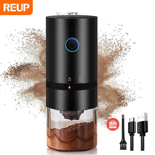 Mills Coffee Grinder Typec USB Professional Ceramic Grint Beans Mell Mill Portable Electric 230329