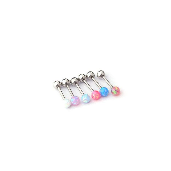 Orecchini con perno 1Piece Mini Opal Stone per le donne 2023 Gioielli alla moda Polsini per le orecchie Piercing in acciaio inossidabile TeensStud