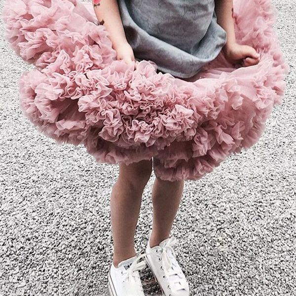 Gonne Lush Small Baby Girls Tutu Bambini Fluffy Tulle Dress nato Party Princess Girls Abbigliamento 115 anni 230329