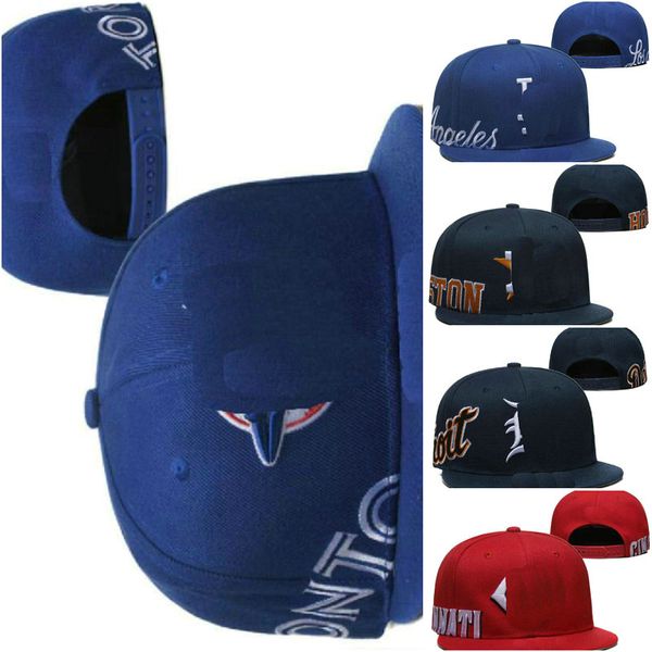 Бейсбол регулируемые шляпы Bos Sox Chi Ny La Sport Sport Team Шляпы для Snapback Caps для мужчин Женщины Summ Sun Strapback Шляпа.
