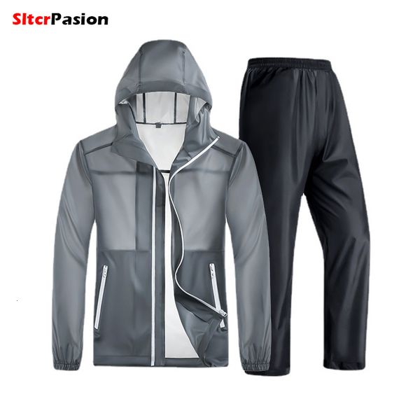 Regenbekleidung Motorrad Regenmantel Regenanzug Ultradünne Jacke Hose Wasserdichte Huttasche Capa De Chuva Motoqueiro Motociclista Chubasqueros 230329